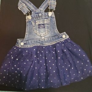 Jean tutu overall dress